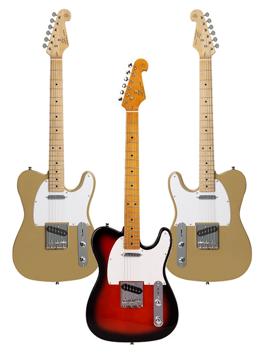Essex TL Style Electric Guitar Left Hand with Gig Bag and Online Lessons