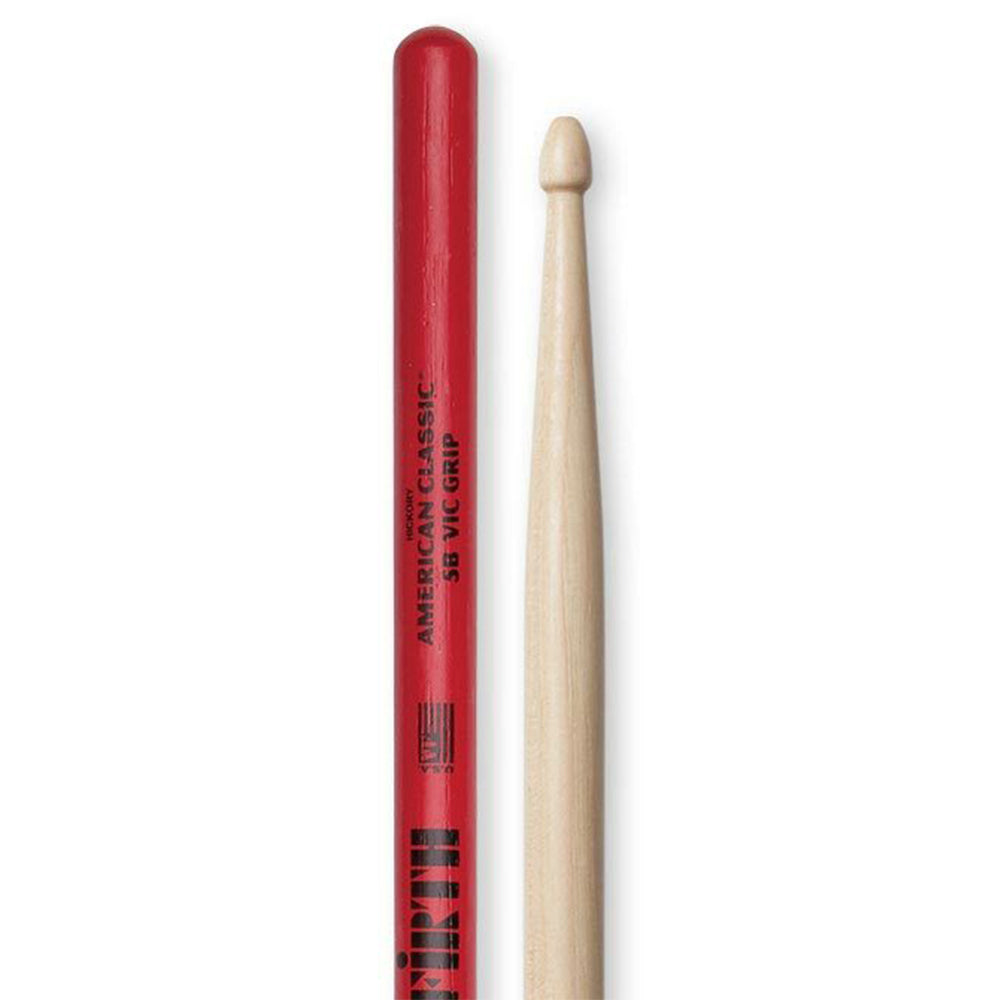 Vic Firth American Classic 5B Wood Tip Vic Grip Drum Sticks