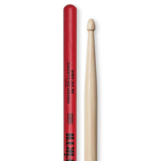 Vic Firth American Classic 5B Wood Tip Vic Grip Drum Sticks