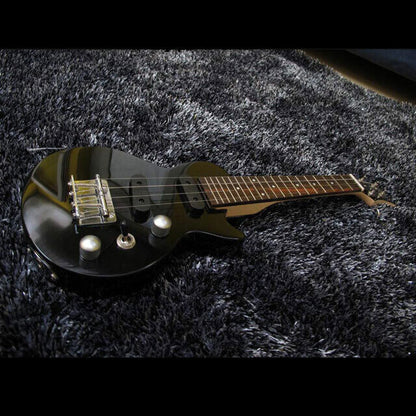Vorson LP Style Solid Body Electric Ukulele Black with Carry Bag — view 3