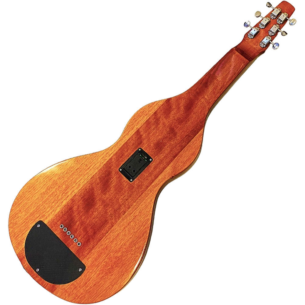 Vorson FLSL-200 6-String Solid Body Lap Steel Guitar with Mahogany Body and Natural Flamed Maple Top — view 2