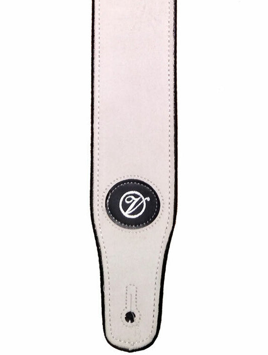 Vorson White Suede Guitar Strap