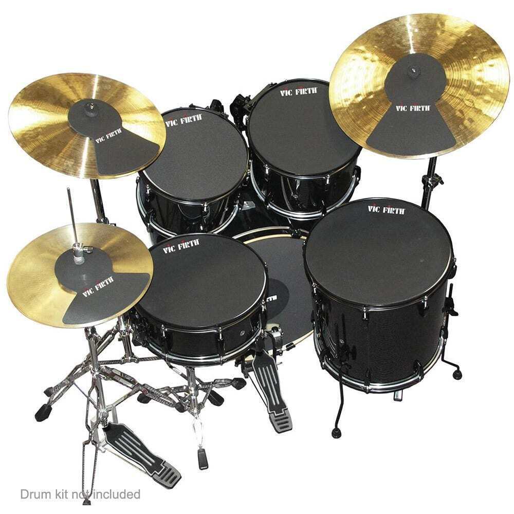 Vic Firth Drum & Cymbal Mute Pack 10", 12", 14"(2), 22", HiHat and Cymbal (2)