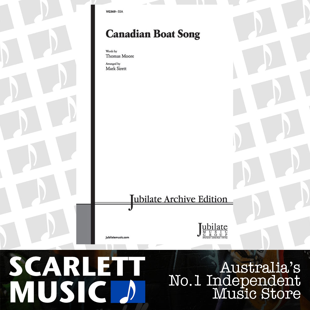 Canadian Boat Song SSA Arrangement by Sirett Choral Sheet Music — view 2