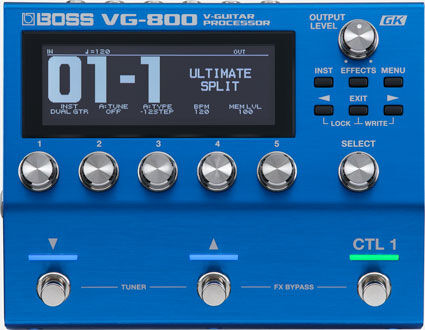 BOSS VG-800 V-Guitar Processor - Advanced Modeling & Effects Tool for Guitar/Bass