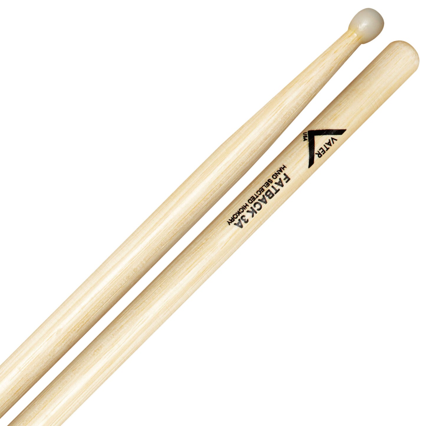 Vater Fatback 3A Nylon Tip Hickory Drumsticks