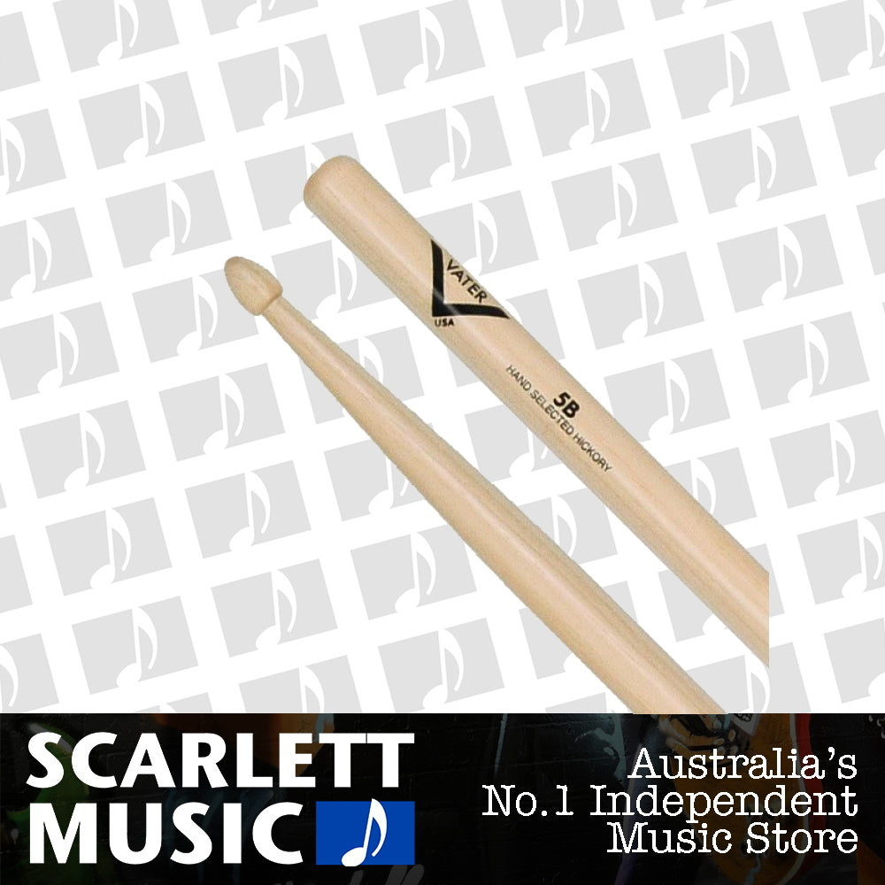 Vater 5B Wood Tip Hickory Drumsticks — view 2