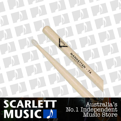 Vater Manhattan 7A Nylon Tip Hickory Drumsticks — view 2