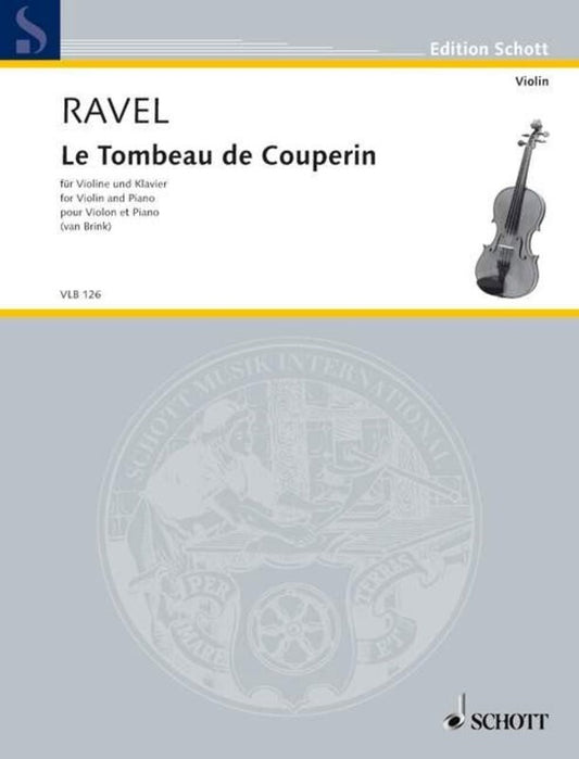 Le Tombeau De Couperin Arr Van Brink Violin/Piano (Softcover Book)