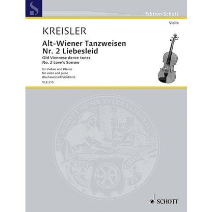 Old Viennese Dance Tunes: Liebesleid No 2 for Violin and Piano Sheet Music