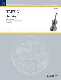 Tartini - Sonata in D Major for Violin Solo, Schott Music, 4 Pages