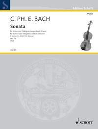 Cpe Bach - Sonata C Minor For Violin/Harpsichord (Piano) (Schott Music)