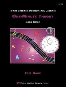 One-Minute Theory Book 3 - Test Bank by Neil A. Kjos Music Company, 48 Pages, Choral