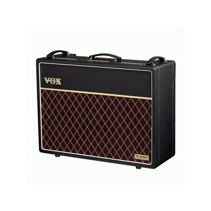 Vox Hand-Wired AC30 Combo Amplifier with Alnico Blue speakers — angled view