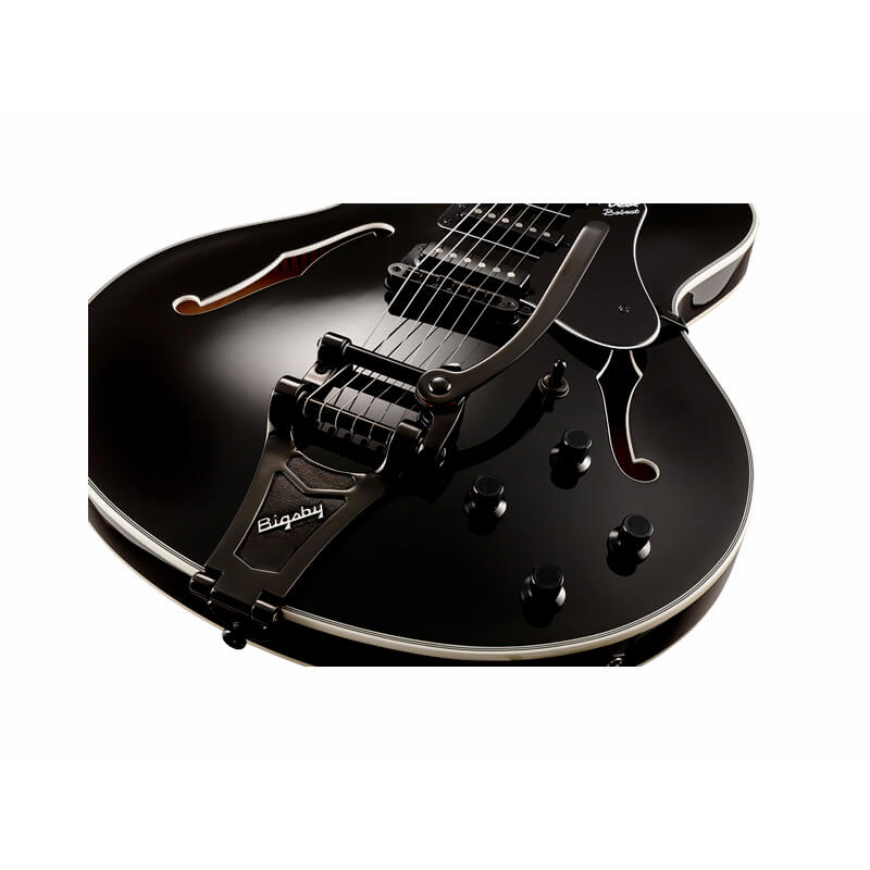 VOX BC-S66-BK Bobcat S66 Bigsby Black Semi-Hollow Body Guitar — view 5