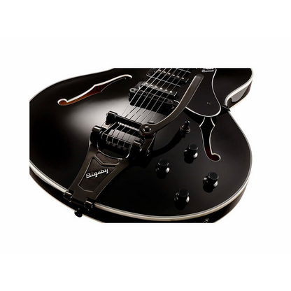 VOX BC-S66-BK Bobcat S66 Bigsby Black Semi-Hollow Body Guitar — view 5