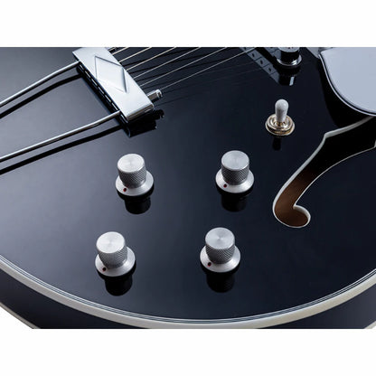 Vox Bobcat S66 Semi-Hollow Body Black Guitar — view 3