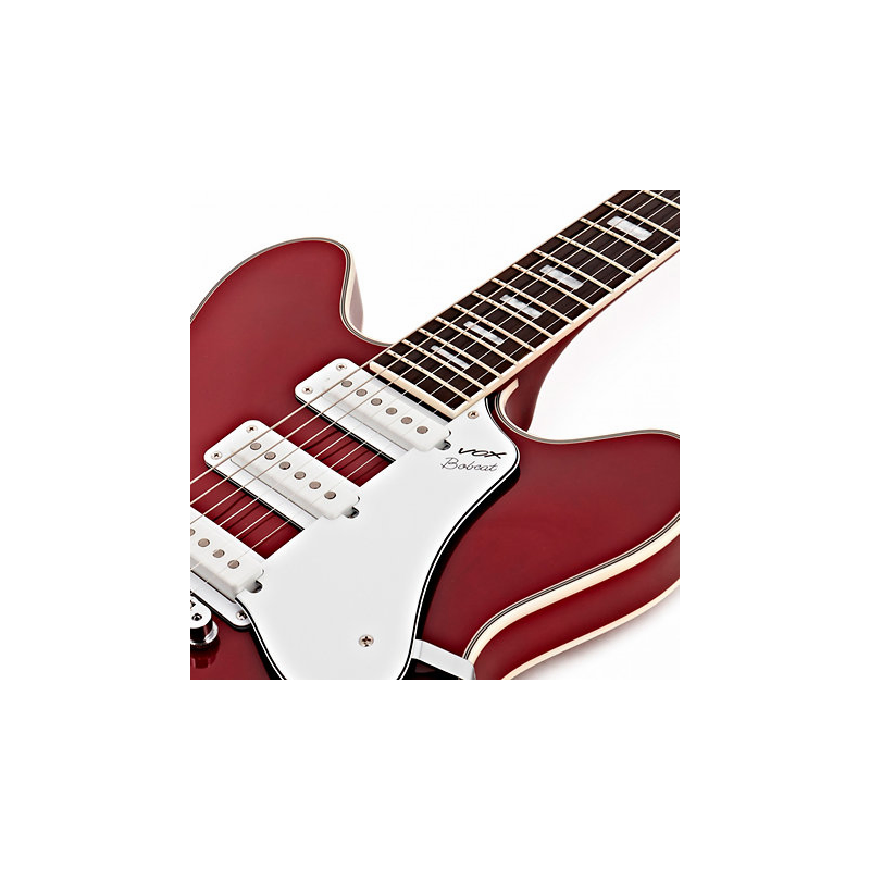 Vox BC-S66-CR Bobcat S66 Cherry Red Semi-Hollow Body Guitar — view 4
