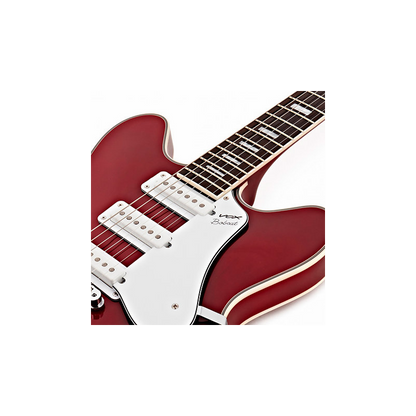 Vox BC-S66-CR Bobcat S66 Cherry Red Semi-Hollow Body Guitar — view 4