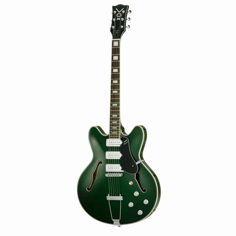 Vox Bobcat S66 Semi-Hollow Body Guitar in Italian Green — view 3