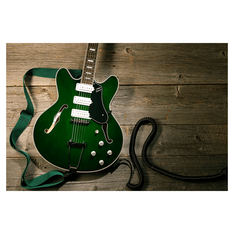 Vox Bobcat S66 Semi-Hollow Body Guitar in Italian Green — view 6