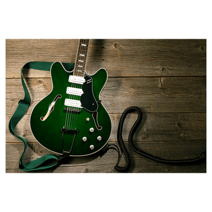 Vox Bobcat S66 Semi-Hollow Body Guitar in Italian Green — view 6