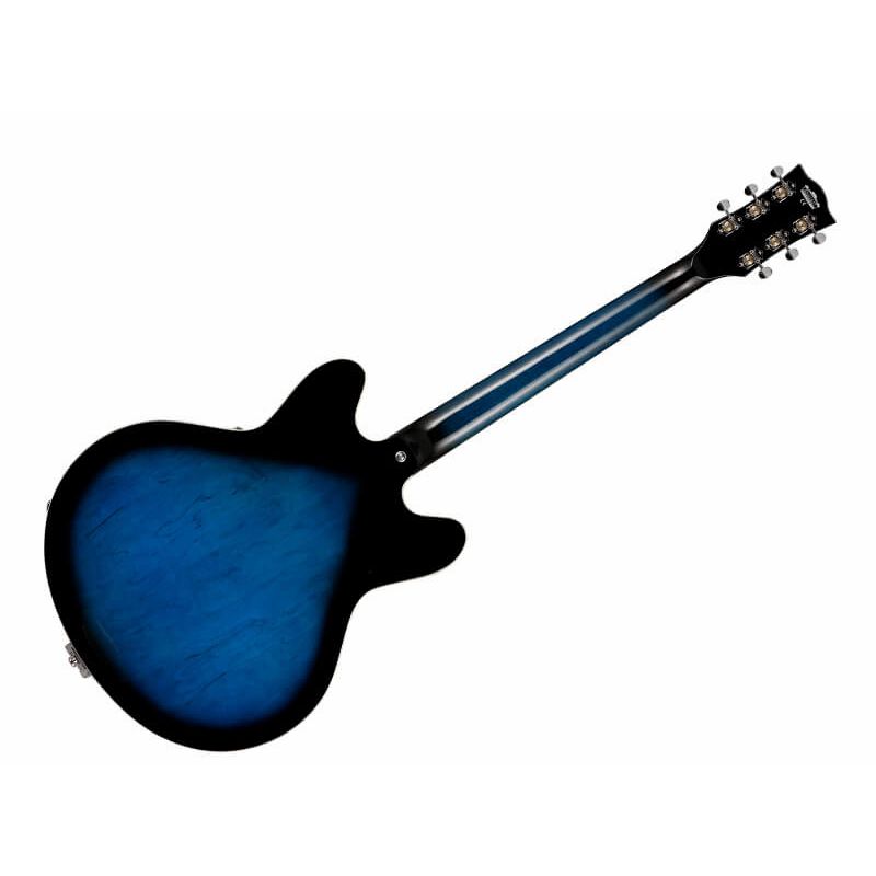 VOX Bobcat V90 Bigsby Blue Semi-Hollow Body Guitar — view 2