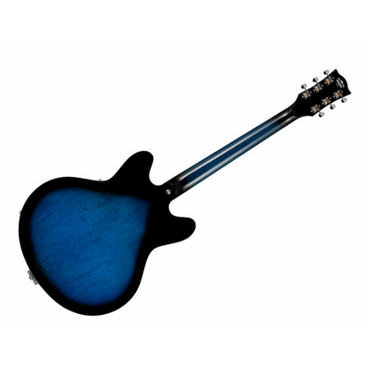 VOX Bobcat V90 Bigsby Blue Semi-Hollow Body Guitar — view 2