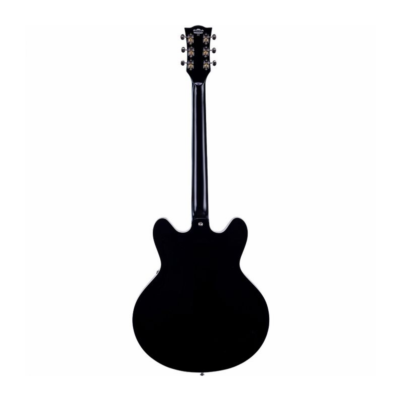 Vox Bobcat V90 Black Semi-Hollow Body Guitar — view 2