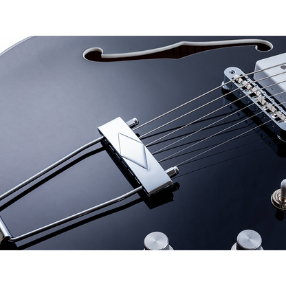 Vox Bobcat V90 Black Semi-Hollow Body Guitar — view 6