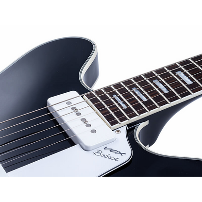 Vox Bobcat V90 Black Semi-Hollow Body Guitar — view 4