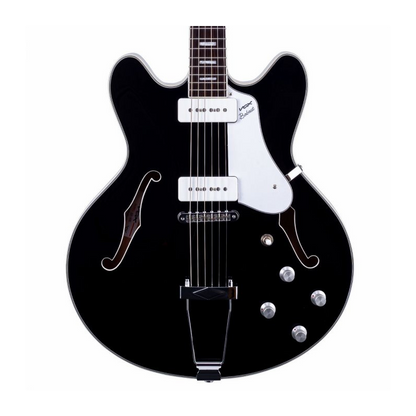 Vox Bobcat V90 Black Semi-Hollow Body Guitar — view 3