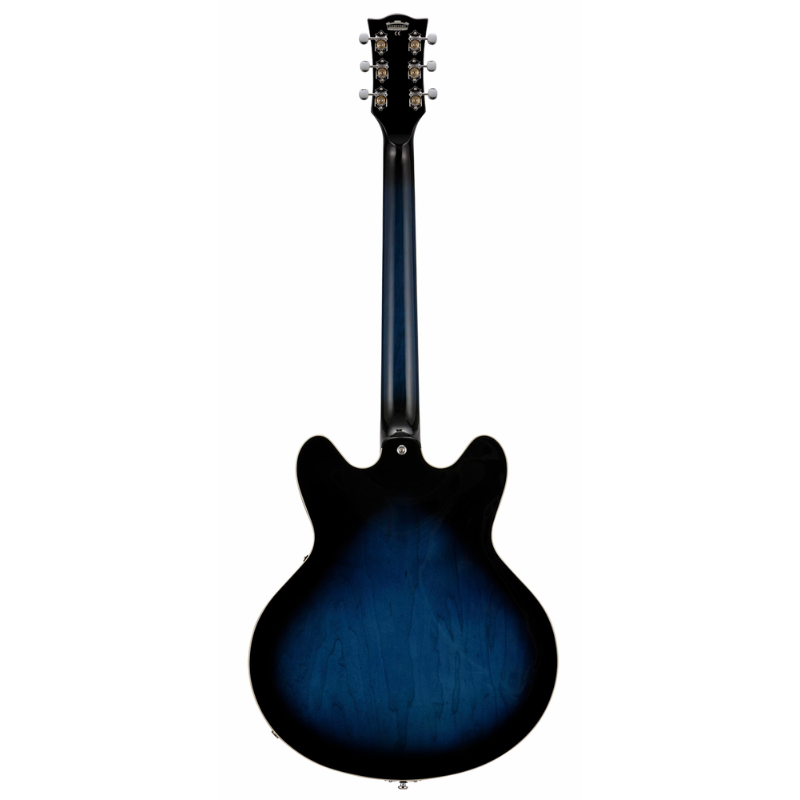 Vox Bobcat V90 Sapphire Blue Semi-Hollow Body Guitar — view 2