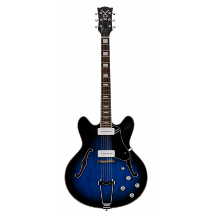 Vox Bobcat V90 Sapphire Blue Semi-Hollow Body Guitar