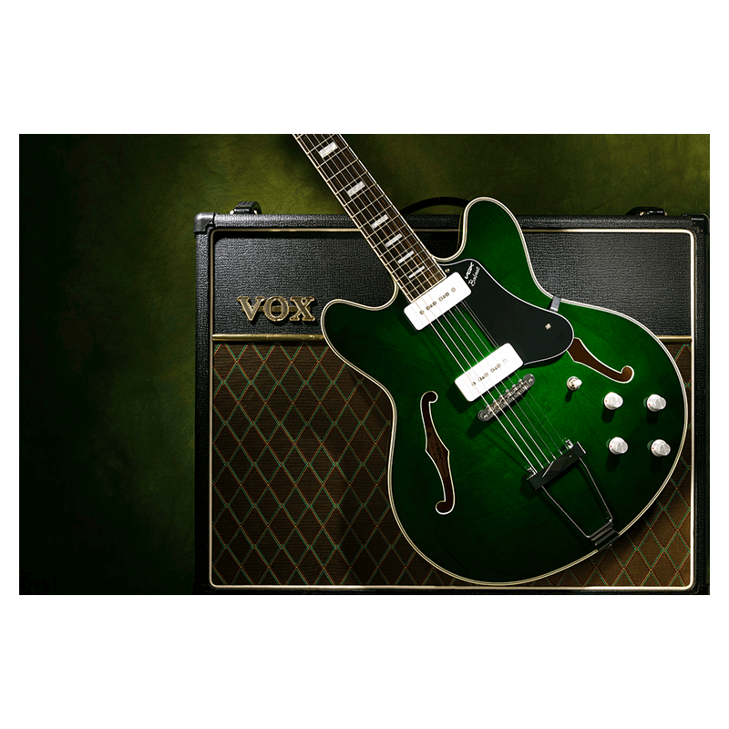 VOX BC-V90-GR Bobcat V90 Semi-Hollow Body Guitar - Italian Green — view 4