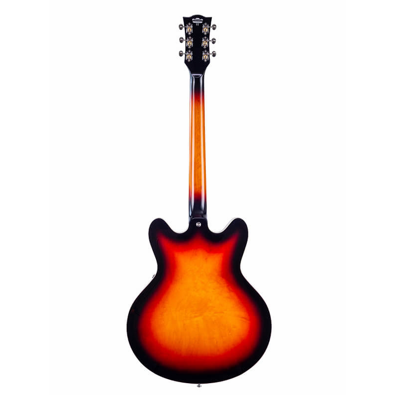 VOX Bobcat V90 Sunburst Semi-Hollow Body Guitar — view 2