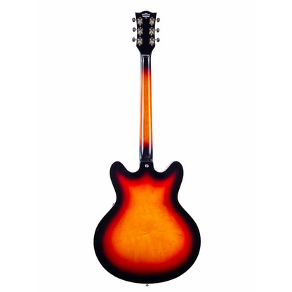 VOX Bobcat V90 Sunburst Semi-Hollow Body Guitar — view 2