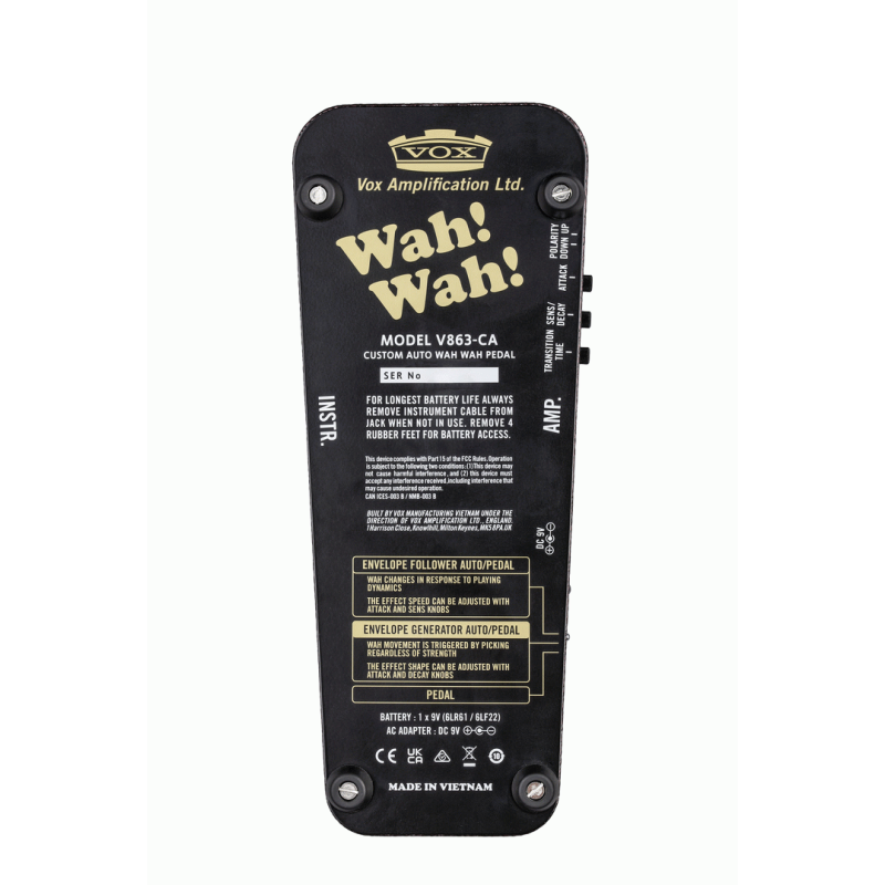 Vox V863-CA Wah Pedal — view 2