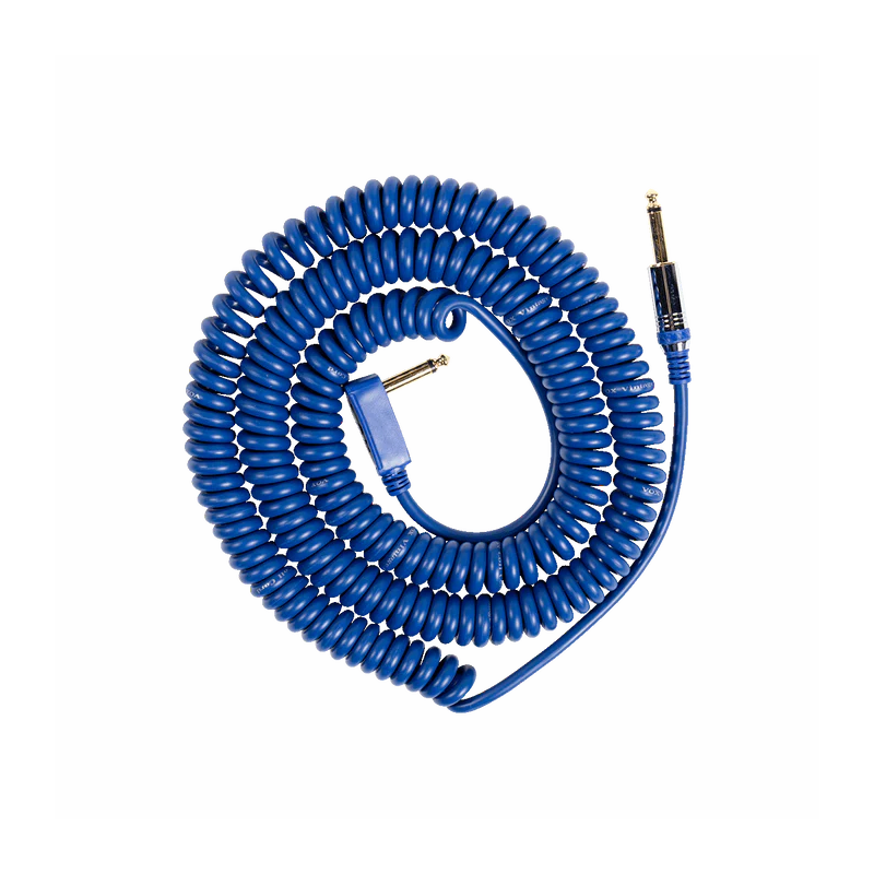 Vox VCC090BL Blue Coiled Cable 9 Meters with Mesh Bag