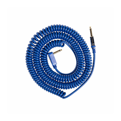 Vox VCC090BL Blue Coiled Cable 9 Meters with Mesh Bag
