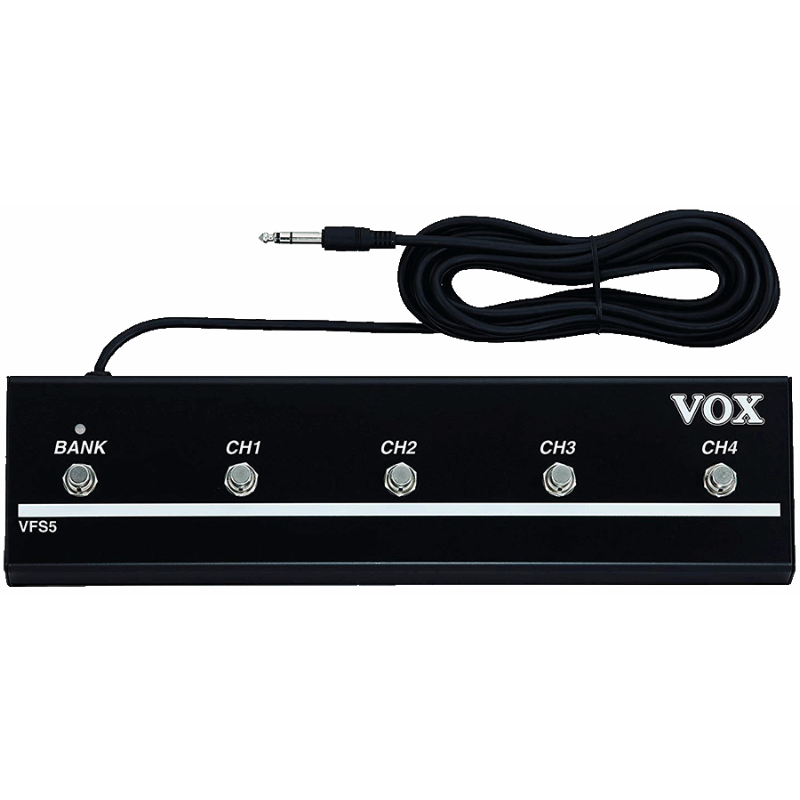 Vox VFS5 Footswitch for VT Amps with 5m Lead and Mechanical Switches