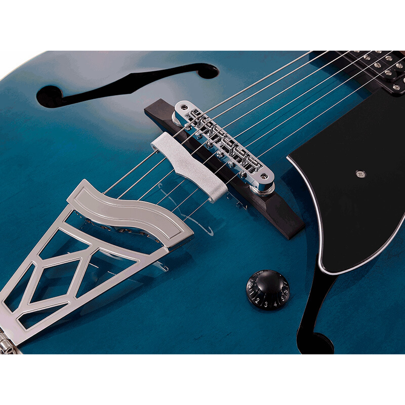 Vox VGA-3D-TB Giulietta 3D Trans Blue Acoustic/Electric Guitar — view 4