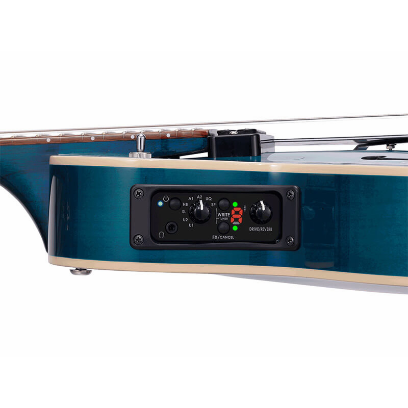 Vox VGA-3D-TB Giulietta 3D Trans Blue Acoustic/Electric Guitar — view 5