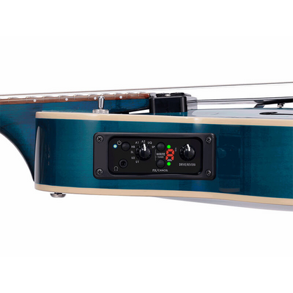 Vox VGA-3D-TB Giulietta 3D Trans Blue Acoustic/Electric Guitar — view 5