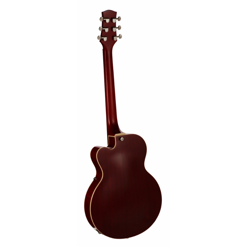 VOX Giulietta VGA-3PS Trans Red Cutaway Archtop Guitar — view 2