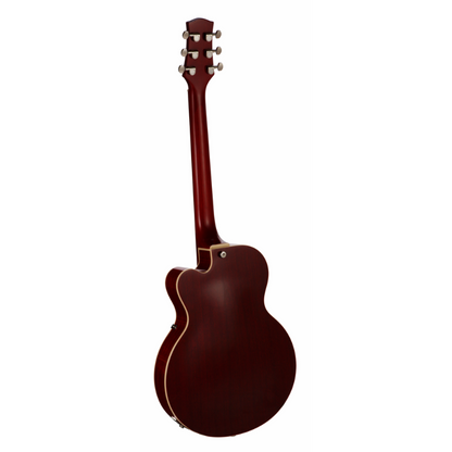 VOX Giulietta VGA-3PS Trans Red Cutaway Archtop Guitar — view 2