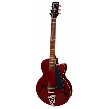 VOX Giulietta VGA-3PS Trans Red Cutaway Archtop Guitar