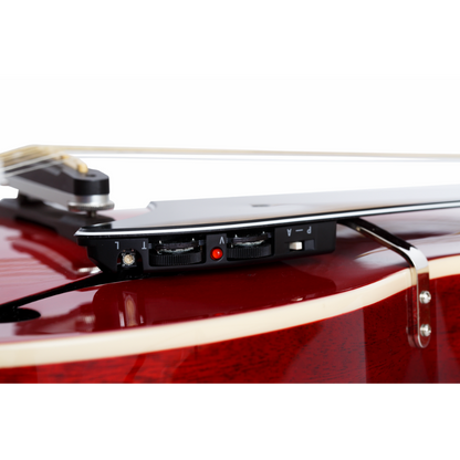VOX Giulietta VGA-3PS Trans Red Cutaway Archtop Guitar — view 4