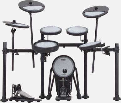 ROLAND VQD-106 Quiet Design Drum Kit - Low Noise Practice Solution for Home Drumming