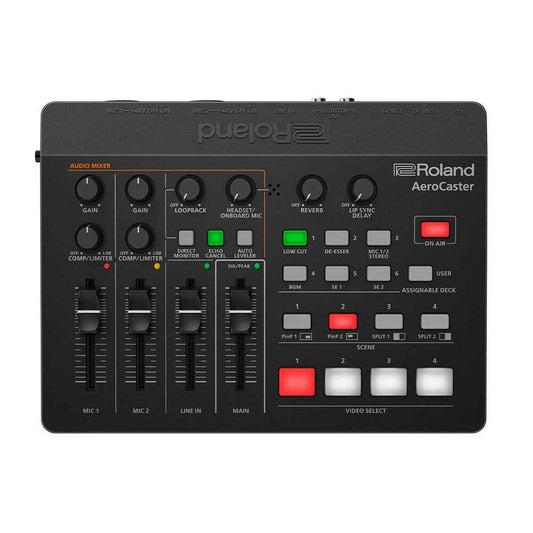 ROLAND VRC-01 Aerocaster A/V Mixing Controller - Streamline Your Live Productions with Wireless Control and Versatile Mixing Features